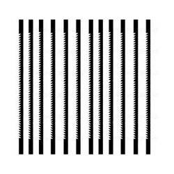 Пилки №1 для Proxxon DS и DSH, 130 x 0.60 x 0.3 мм, 50 зубов на дюйм, для металла 12 штук