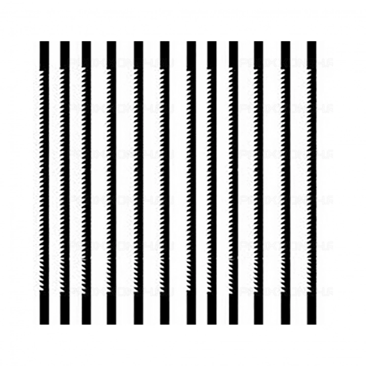 Пилки №5 для Proxxon DS и DSH, 130 x 0.85 x 0.4 мм, 36 зубов на дюйм, для металла 12 штук