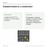 Набор со складной отвёрткой-трещоткой Proxxon 1/4 дюйма, 54 предмета (23104) — совместимость и комплект