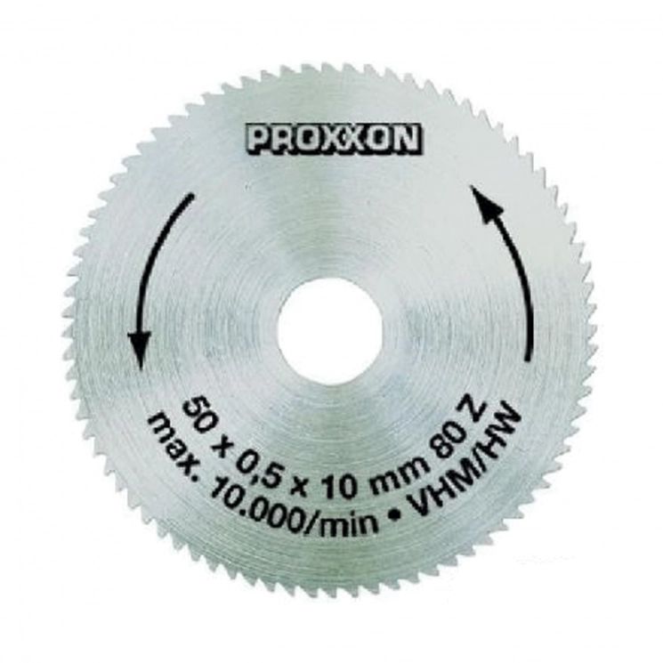 Диск для Proxxon KS 230, Ø50 мм, толщина 0.5 мм, 80 зубов