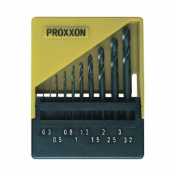 Набор свёрл Proxxon 10 штук диаметр от 0,3 до 3,2 мм Набор свёрл Proxxon 10 штук диаметр от 0,3 до 3,2 мм